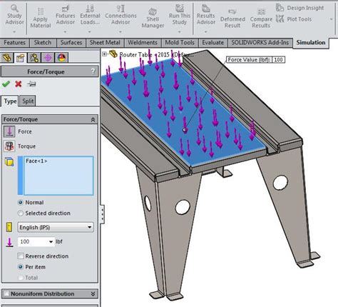 SolidWorks sheet metal simulation